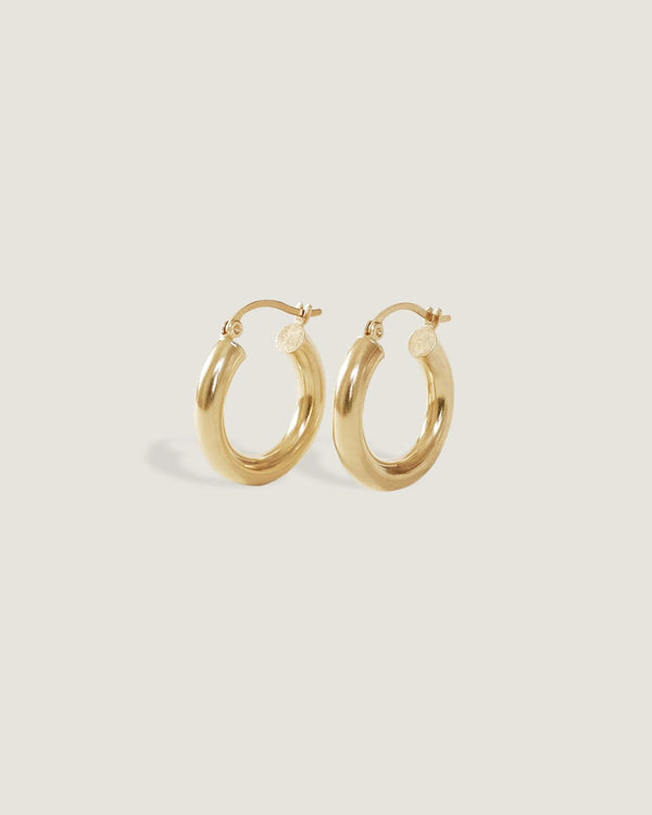 clare vivier Classic Hoop Earrings 14k Gold / XS