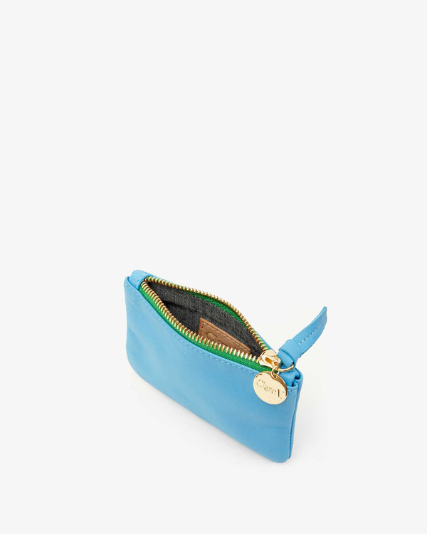 Clare Vivier Coin Clutch Cerulean