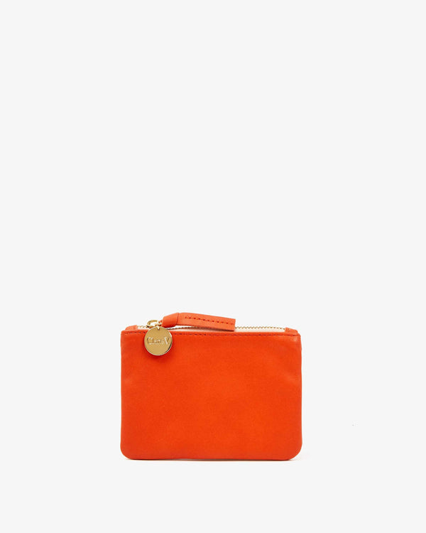 clare vivier Coin Clutch Poppy
