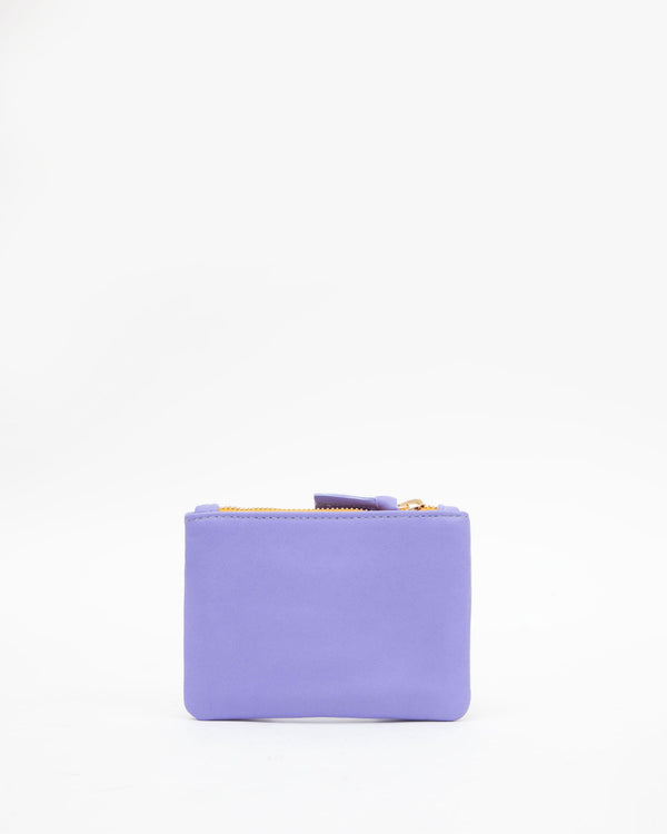 Clare Vivier Coin Clutch Violet W/ Lips