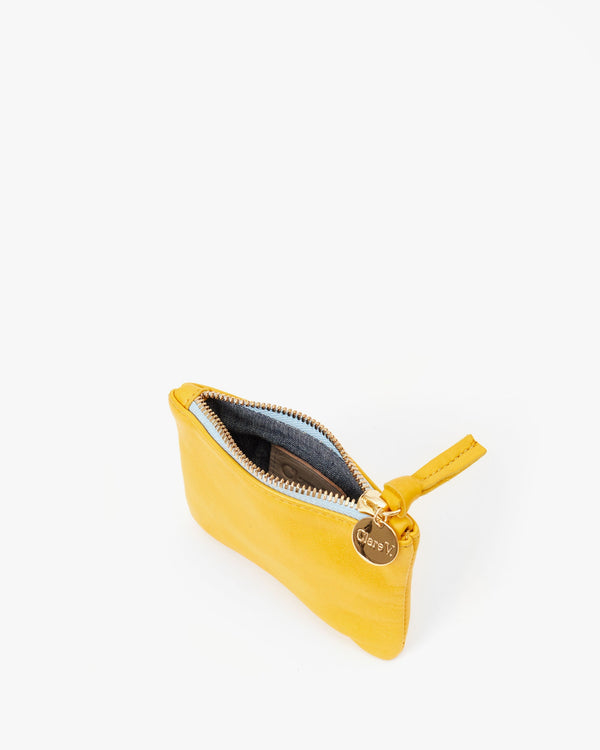 Clare Vivier Coin Clutch Yellow