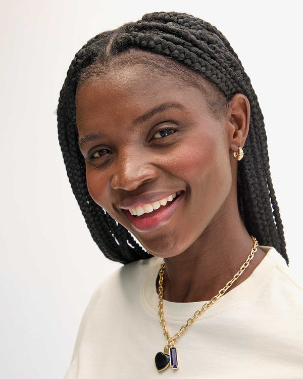 Clare Vivier Croissant Huggie Earrings 14k Gold