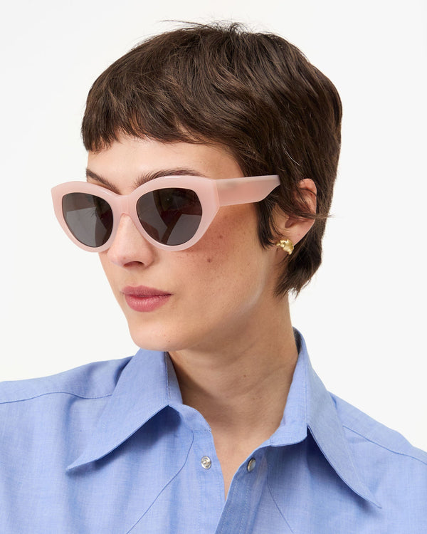 Clare Vivier Croissant Stud Earrings Vintage Gold