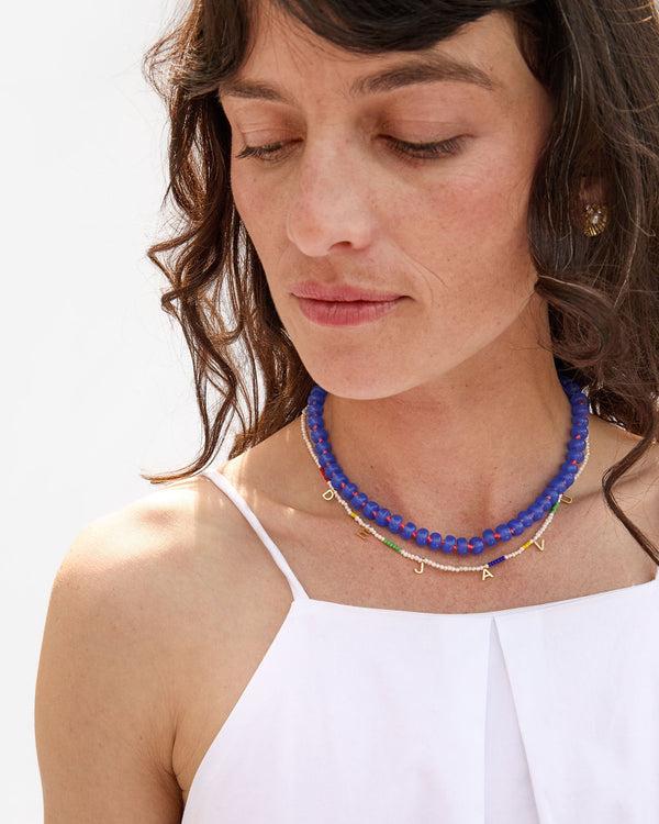 Clare Vivier Déjà Vu Necklace Cream Multi