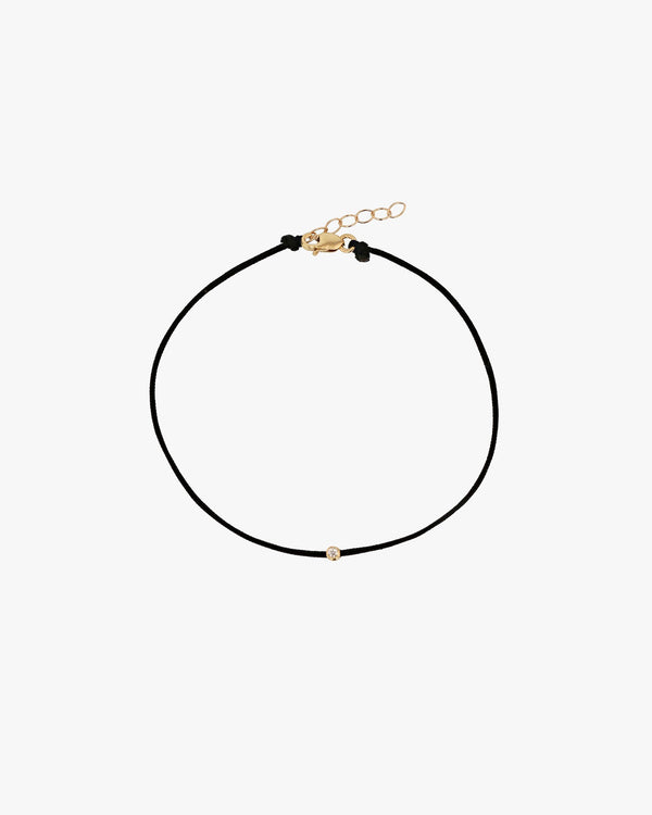 clare vivier Diamond Dot Bracelet Black