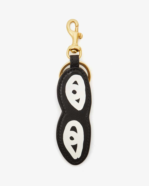 clare vivier Eyes Keychain Black