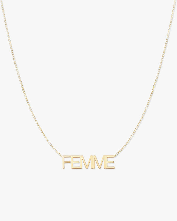 clare vivier Femme Necklace 14k Yellow Gold