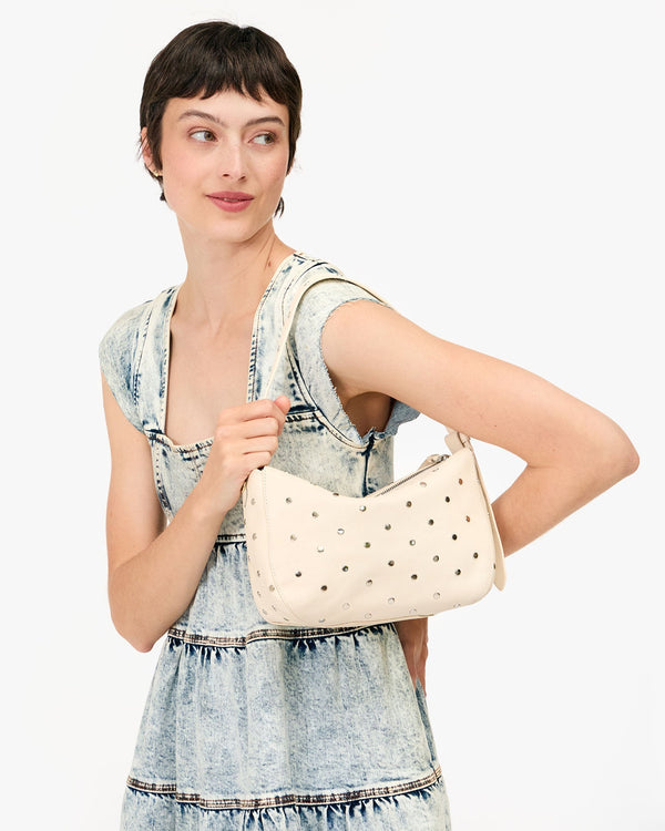 Clare Vivier Fleurine Cream W/ Studs