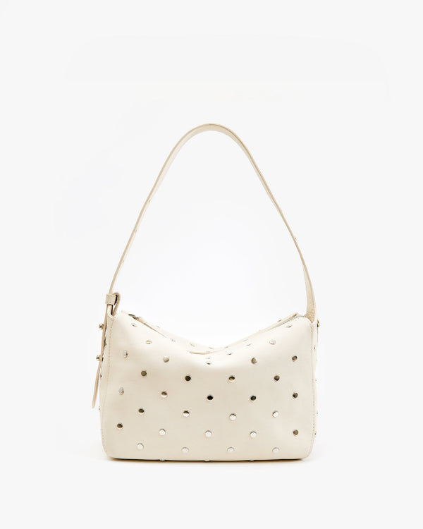 clare vivier Fleurine Cream w/ Studs