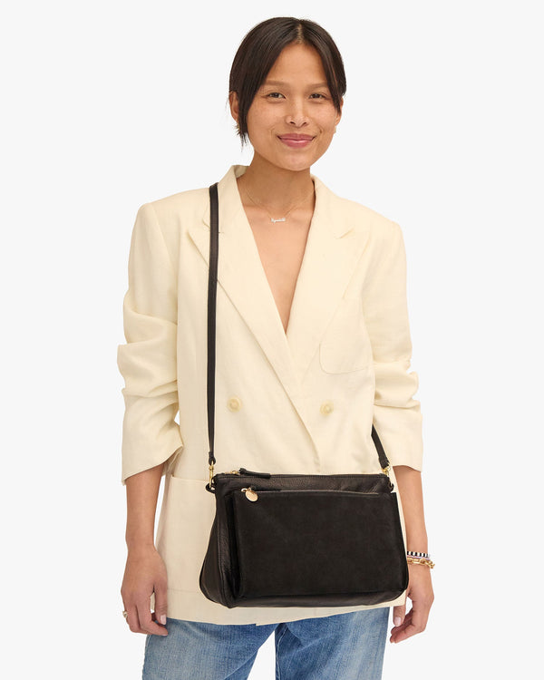 Clare Vivier Gosee Clutch Black