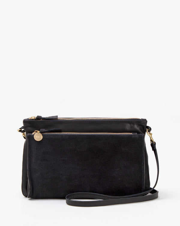 clare vivier Gosee Clutch Black