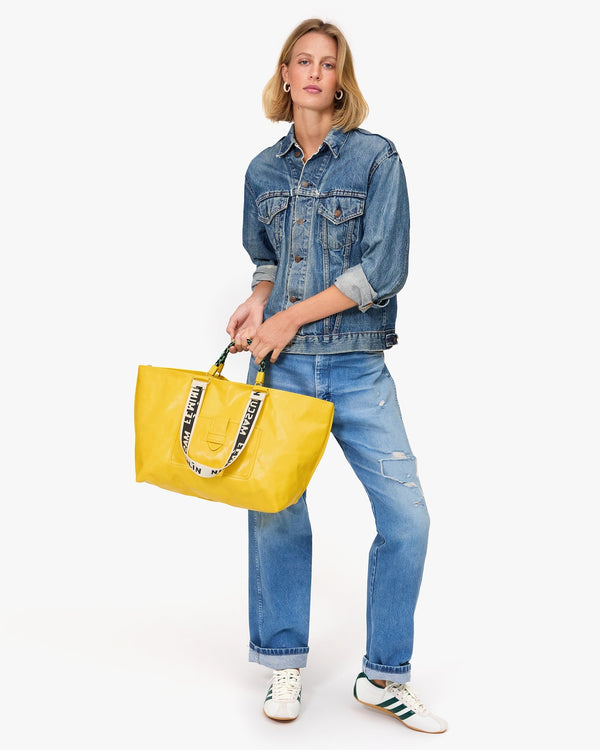 Clare Vivier Grande Bateau Tote Yellow