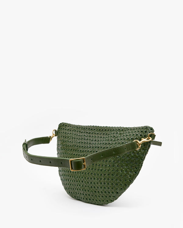 Clare Vivier Grande Fanny Army Rattan