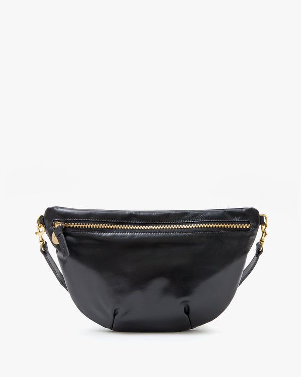 clare vivier Grande Fanny Black