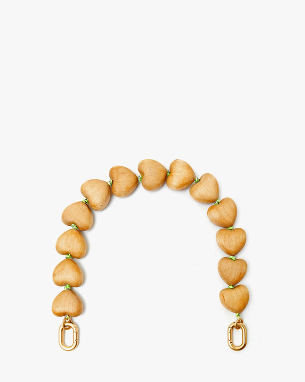 clare vivier Heart Collar Natural