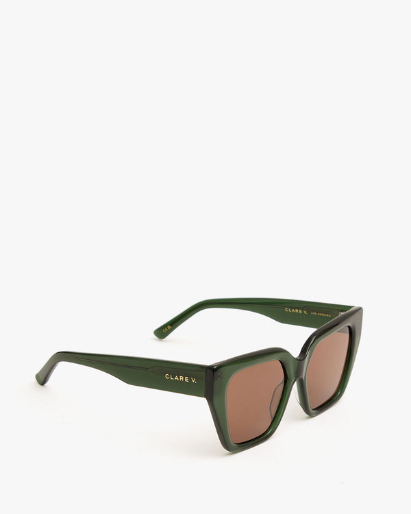 Clare Vivier Heather Sunglasses Loden