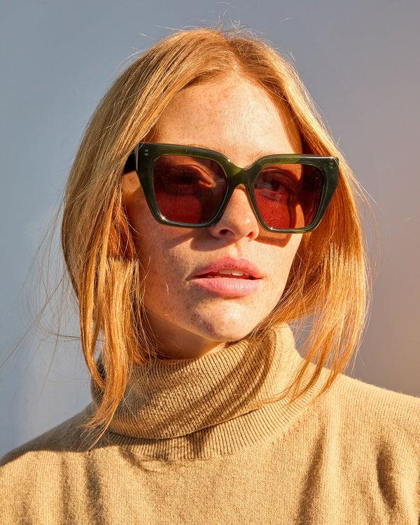 Clare Vivier Heather Sunglasses Loden