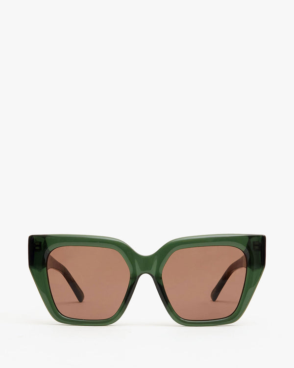 clare vivier Heather Sunglasses Loden
