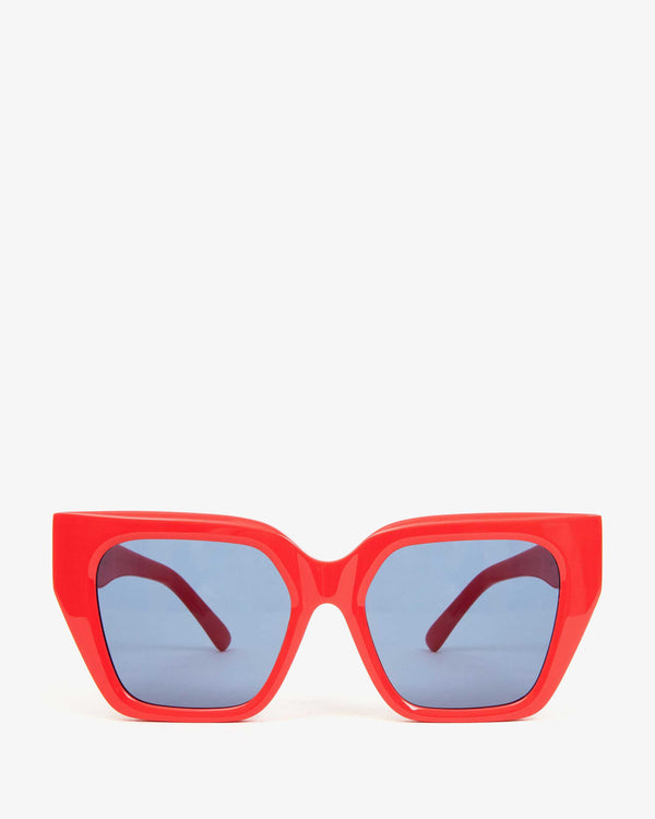 clare vivier Heather Sunglasses Red