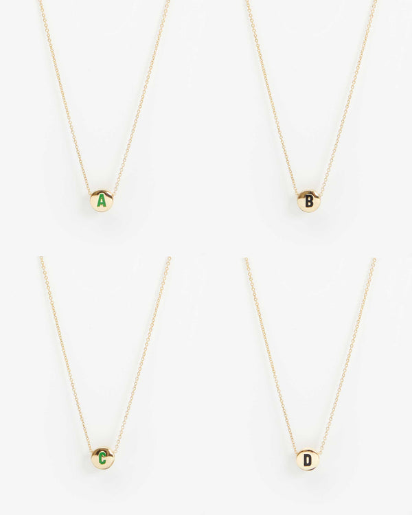 Clare Vivier Initial Necklace 14k Gold / A