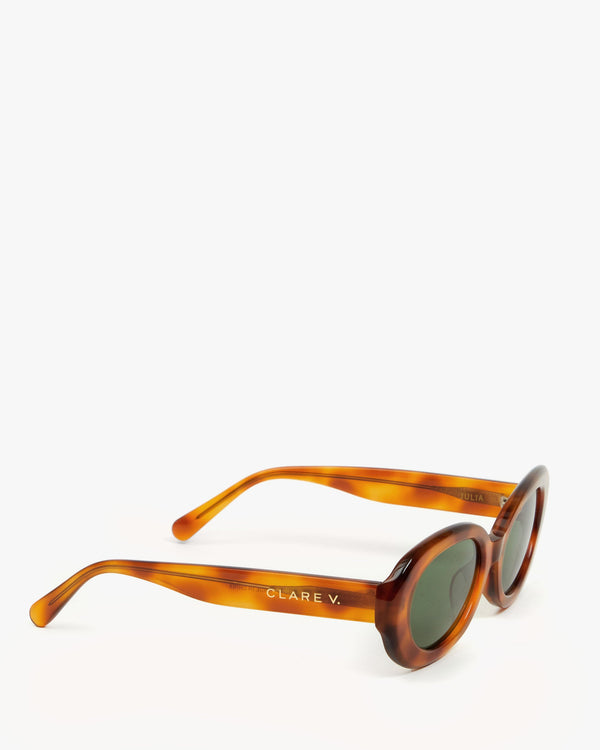 Clare Vivier Julia Sunglasses Havana Tortoise