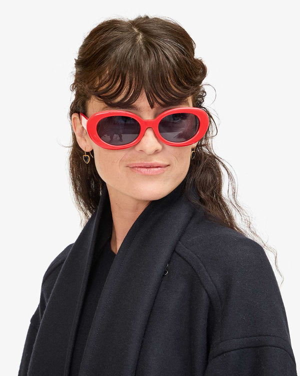Clare Vivier Julia Sunglasses Red