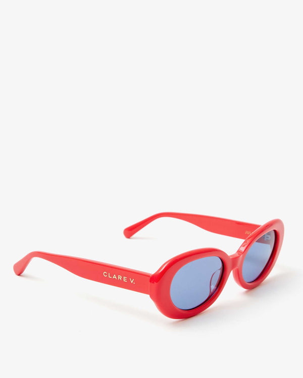 Clare Vivier Julia Sunglasses Red