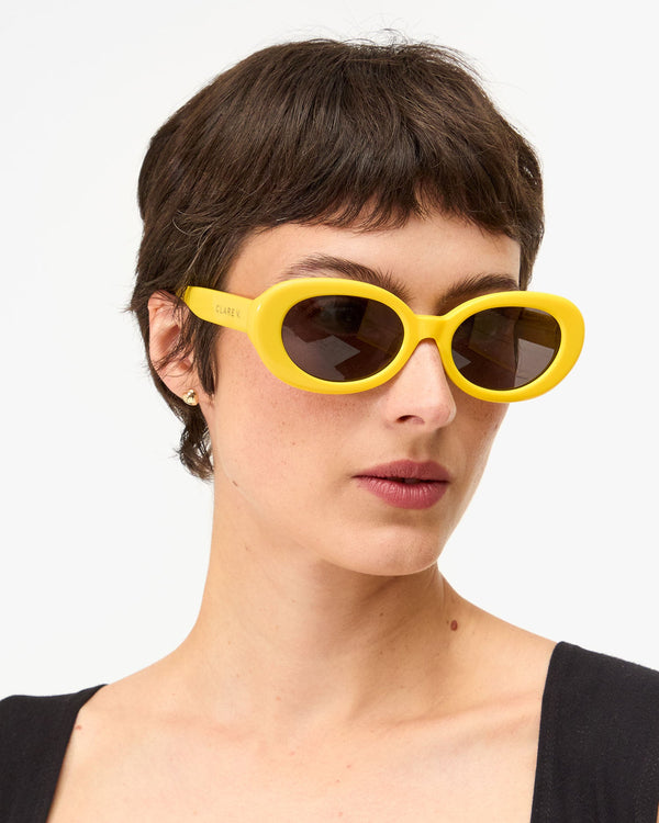Clare Vivier Julia Sunglasses Yellow