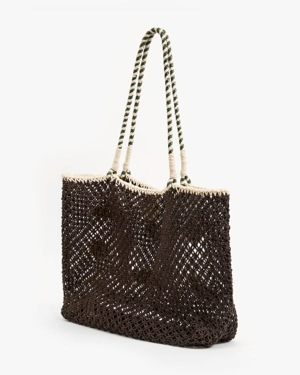 Clare Vivier L'Été Tote Chocolate Multi Applique