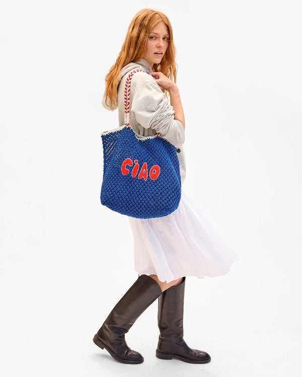 Clare Vivier L'Été Tote Cobalt Ciao