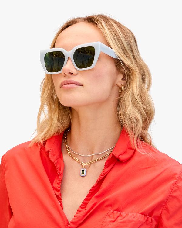 Clare Vivier La Colorblock Gemme Charm Lavender