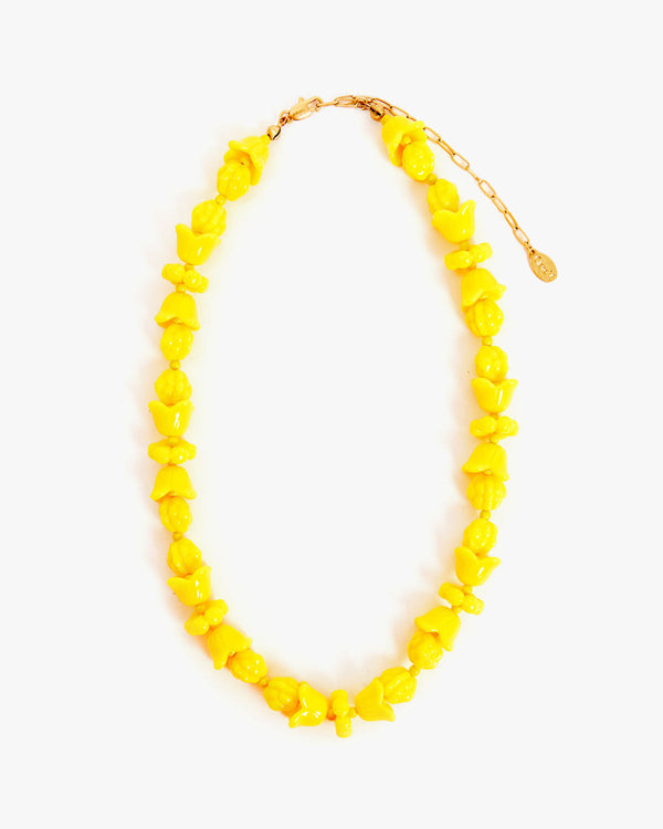 clare vivier Le Jardin Collar Yellow
