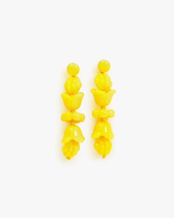 clare vivier Le Jardin Earrings Yellow