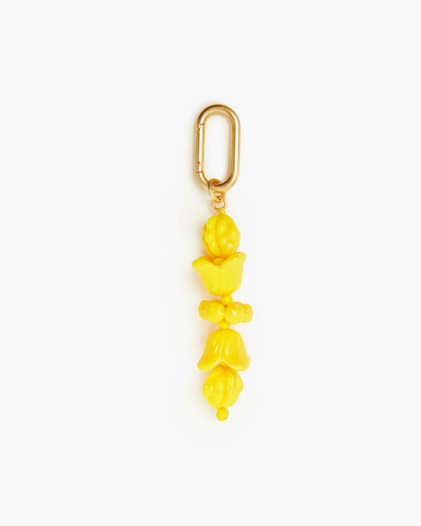 clare vivier Le Jardin Fob Yellow