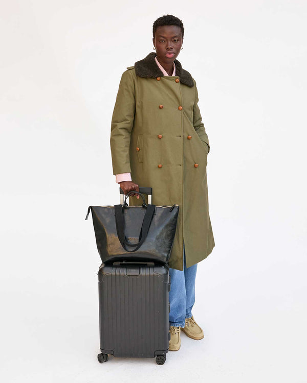 Clare Vivier Le Zip Sac Black W/ Travel Pocket