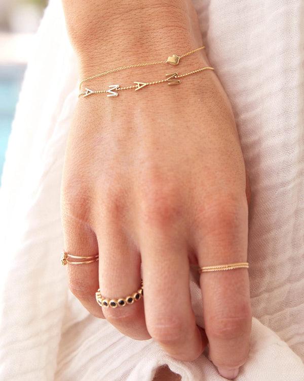 Clare Vivier Lips Bracelet 14k Yellow Gold