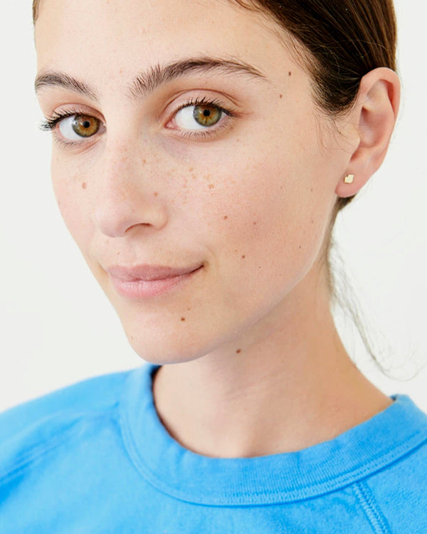 Clare Vivier Lips Stud Earrings 14k Yellow Gold