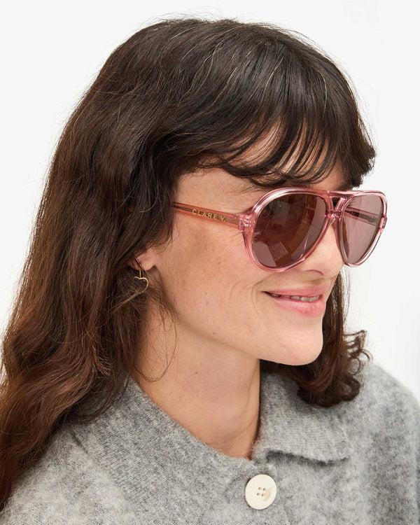 Clare Vivier Lizzie Sunglasses Dark Rose