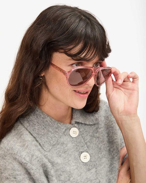 Clare Vivier Lizzie Sunglasses Dark Rose