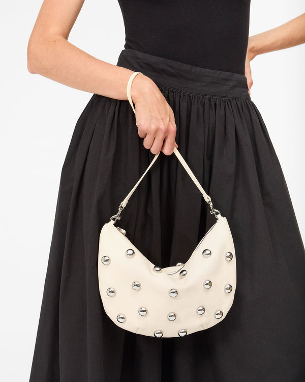 Clare Vivier Lune Cream W/ Studs