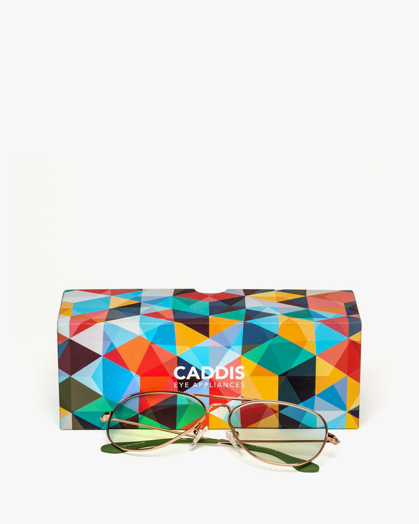 Clare Vivier Mabuhay Readers Gold Green / 1.00