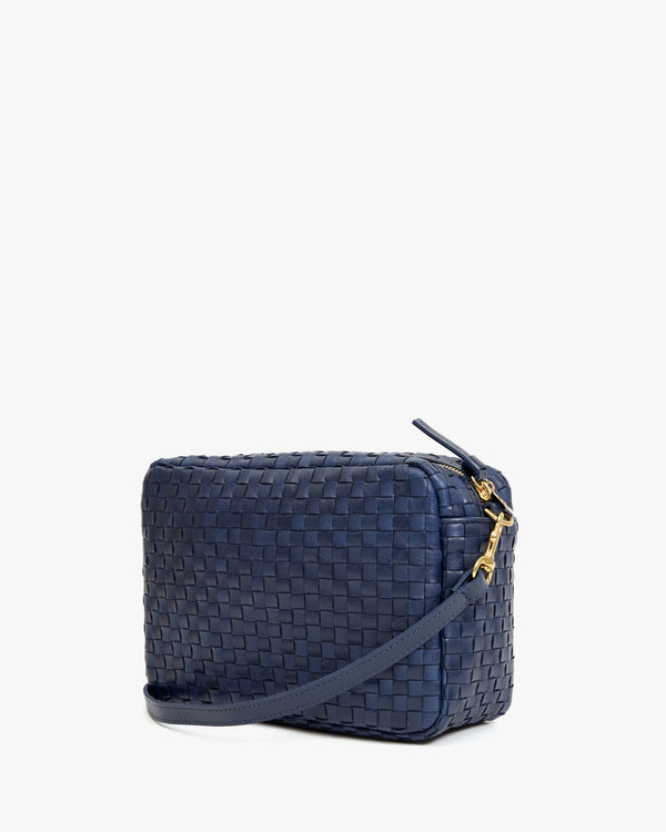Clare Vivier Marisol Bleu Marine Woven Checker
