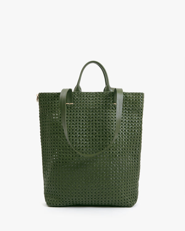 clare vivier Micheline Army Rattan