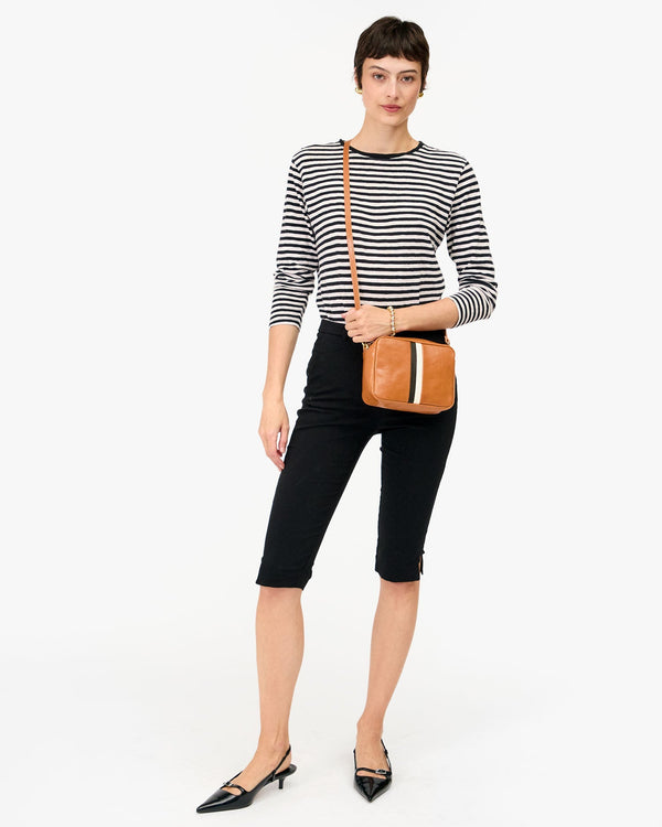 Clare Vivier Midi Sac Natural W/ Stripes