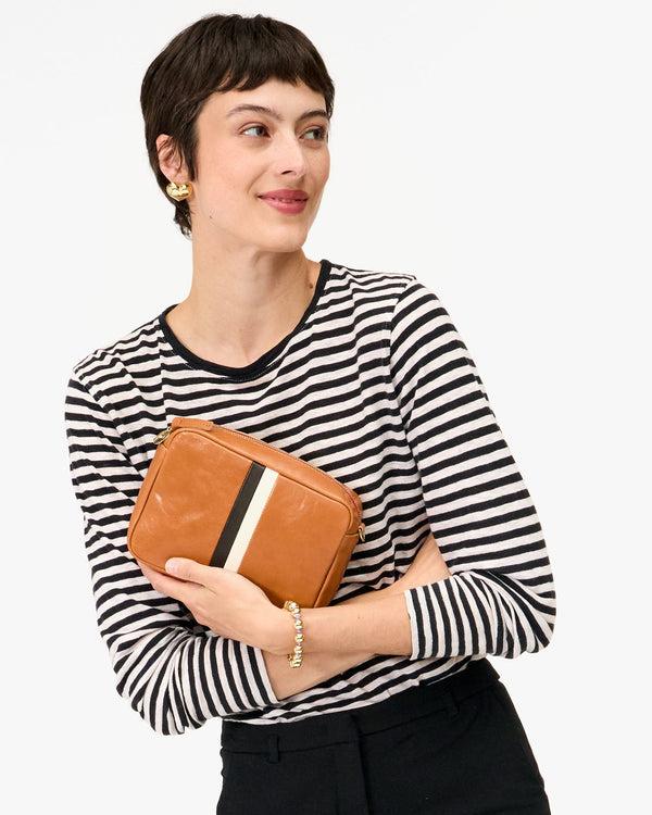 Clare Vivier Midi Sac Natural W/ Stripes