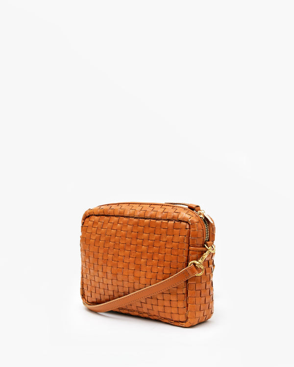Clare Vivier Midi Sac Natural Woven Checker