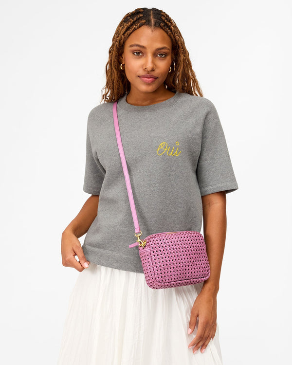 Clare Vivier Midi Sac Wild Thistle Rattan