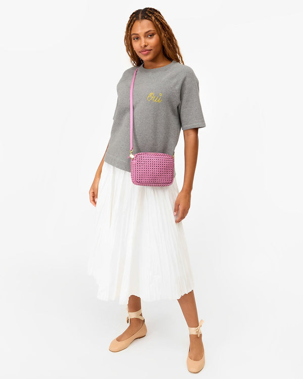 Clare Vivier Midi Sac Wild Thistle Rattan
