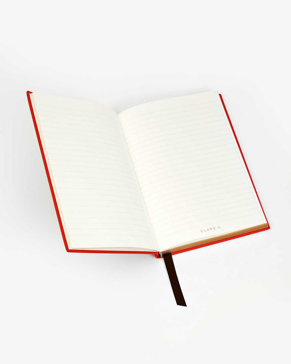 Clare Vivier Notebook Cherry Red W/ Printed Eyes