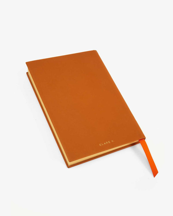 Clare Vivier Notebook Cuoio W/ Debossed Oui